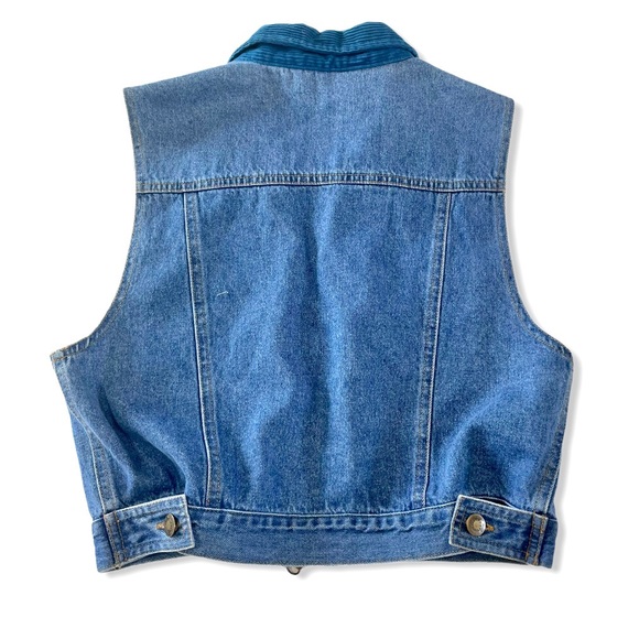 Vintage Northwest Blue Crop Denim Vest - Picture 2 of 6